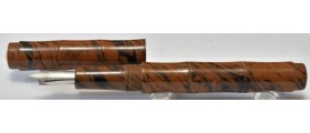 VN025 Varuna Bamboo Cartridge/Converter/Eyedropper Fountain Pen, Brown Ripple  (Kanwrite Flexi Nib - Semi-Flexible Fine)