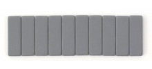 Blackwing Pencil Erasers, Grey, per stick of 10