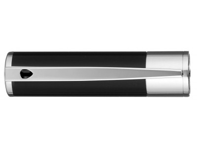 S. T. Dupont D-Initial Fountain Pen, 260203, Black and Chrome