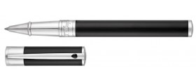 S. T. Dupont D-Initial Rollerball, 262200, Black and Chrome