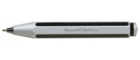 Kaweco AC-Sport Carbon Fibre Ballpoint, Silver